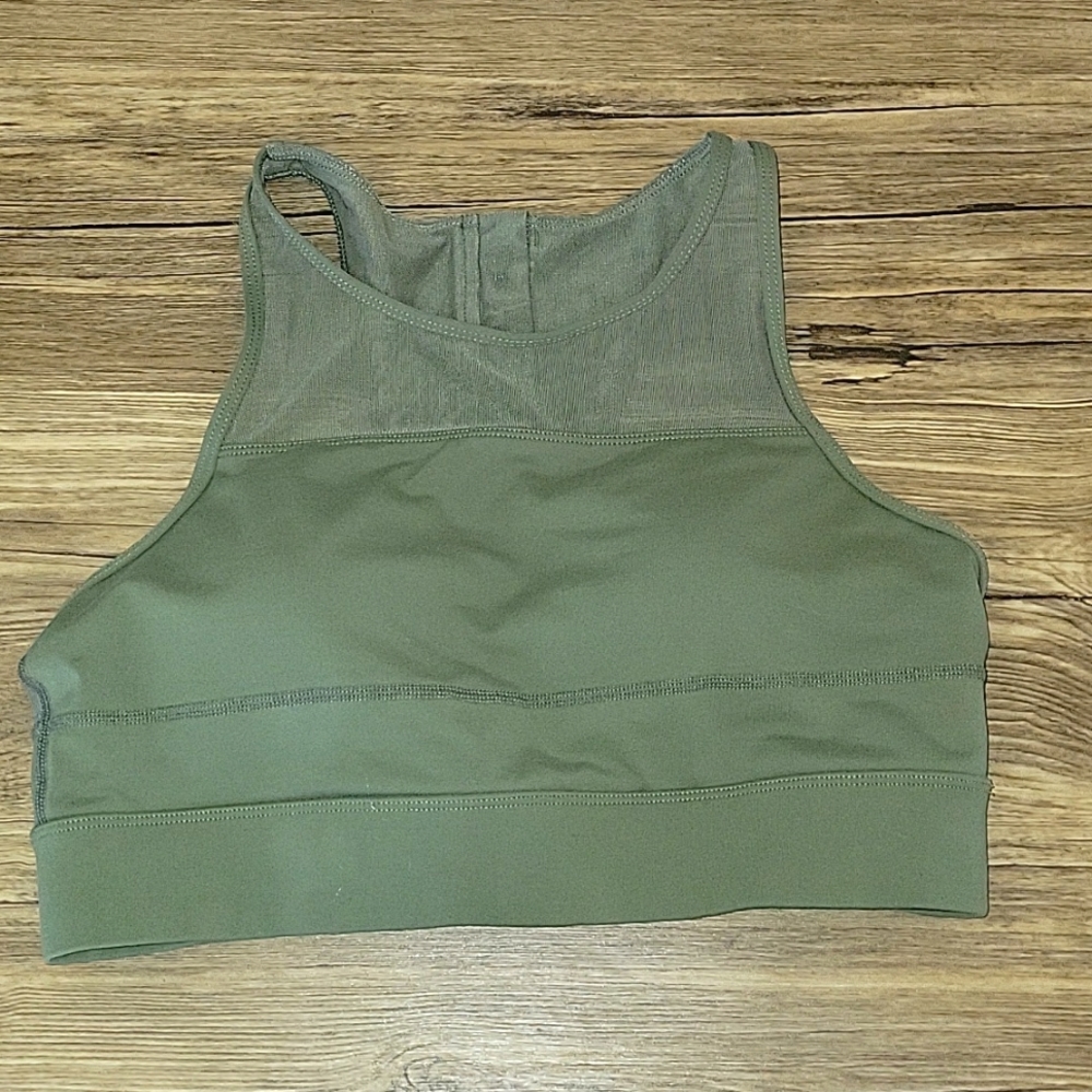 Zyia Olive Green Allstar bra. Size L (Large)
